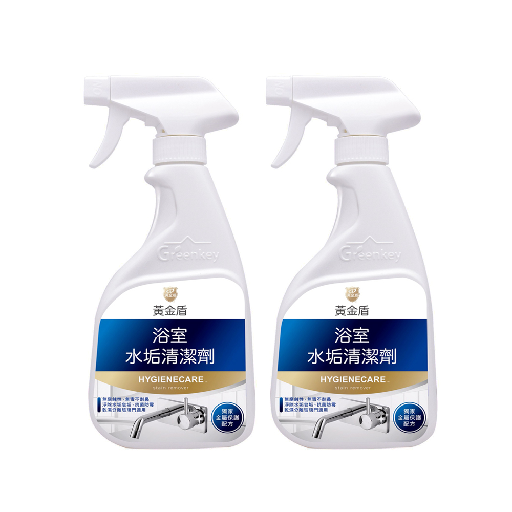 《黃金盾》浴廁水垢皂垢清潔劑400ml x2入✿90G002